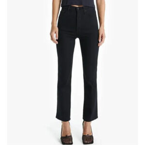 Mother Women's Jeans The Tripper Not Guilty Black Flare Ankle 31 Stretch